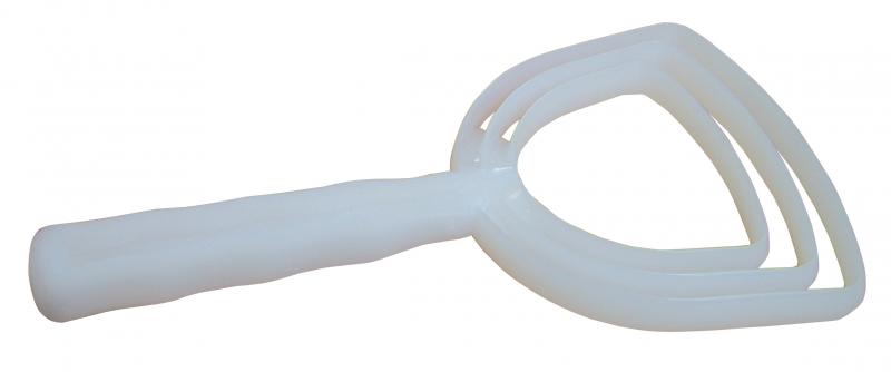 White Square Polyethylene Meat Scraper 1 White Square Polyethylene Meat Scraper